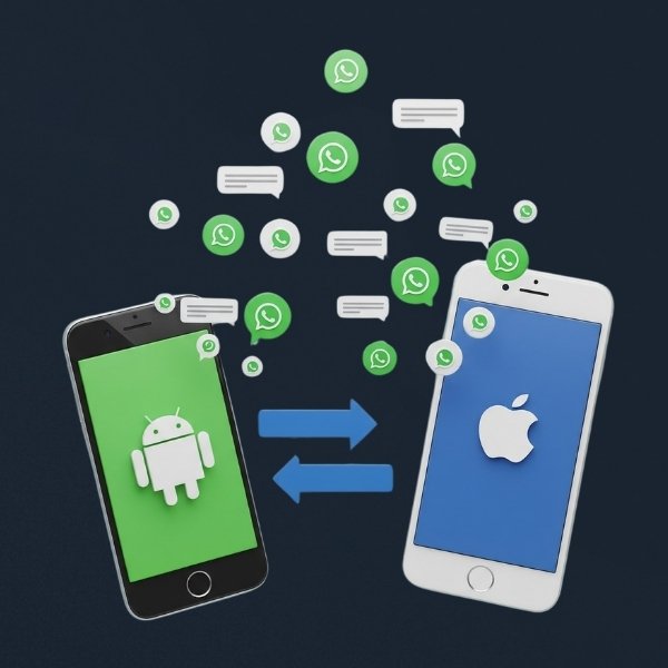 Whats-up Data Transfer (iOS ↔ Android)